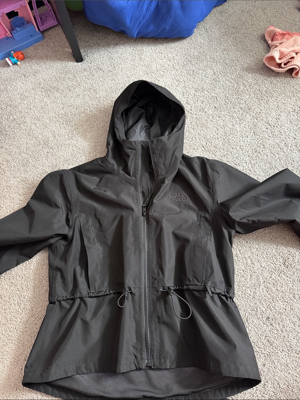 The North Face Black Hooded Windbreaker Jacket